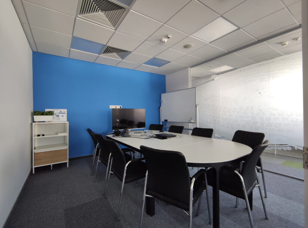 Aranżacja biura o powierzchni 411,00 m2 w budynku „myhive Mokotów Three” w Warszawie.