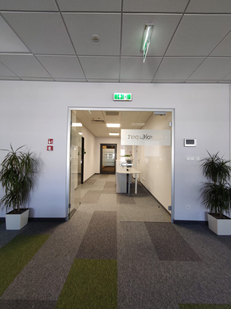 Aranżacja biura o powierzchni 411,00 m2 w budynku „myhive Mokotów Three” w Warszawie.