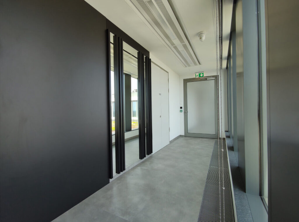 Aranżacja biura o powierzchni 611,00 m2 w budynku „myhive Nimbus” w Warszawie.