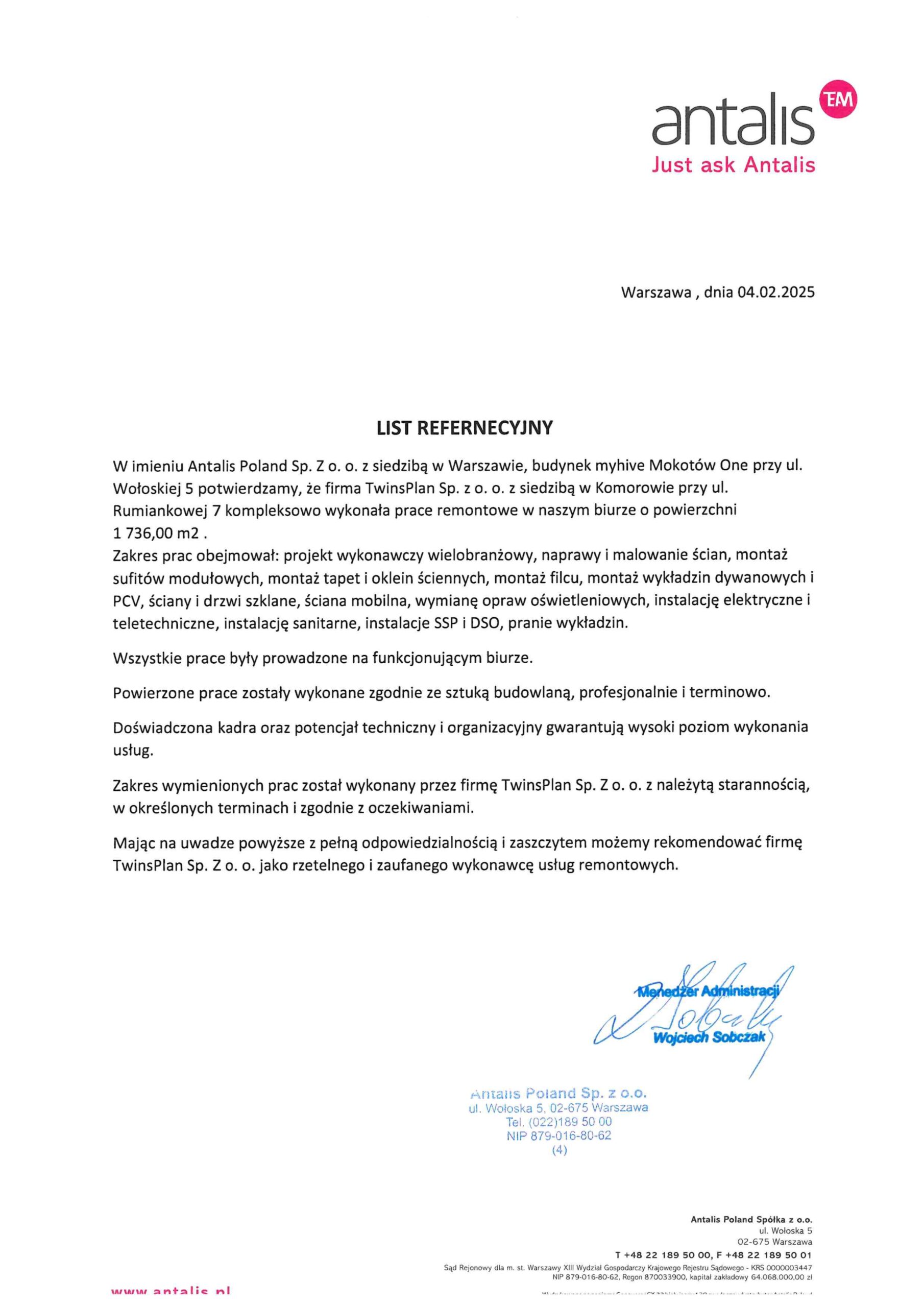 Referencje Twinsplan